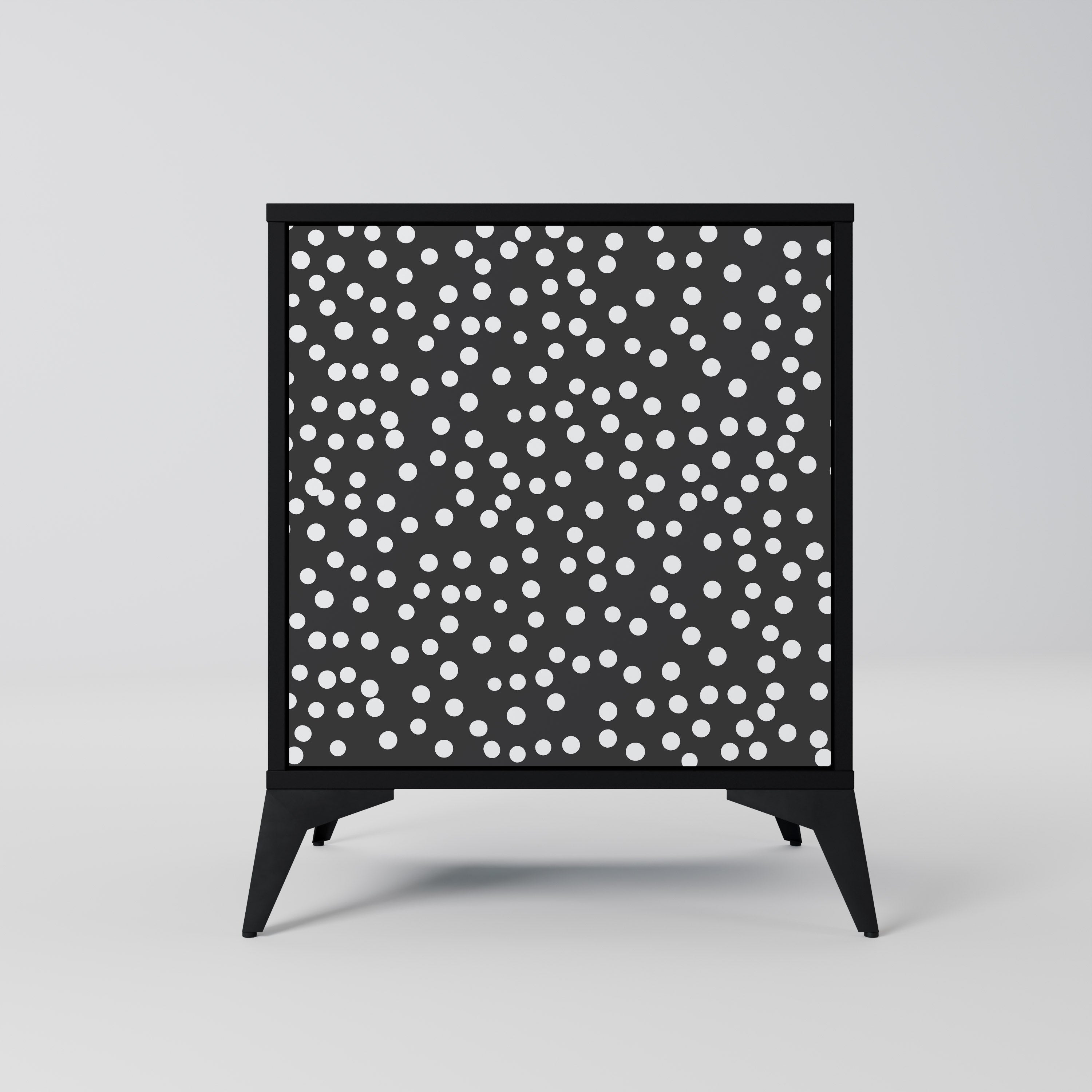 BLINDING LIGHTS Aparador de 1 Porta em Acabamento Preto