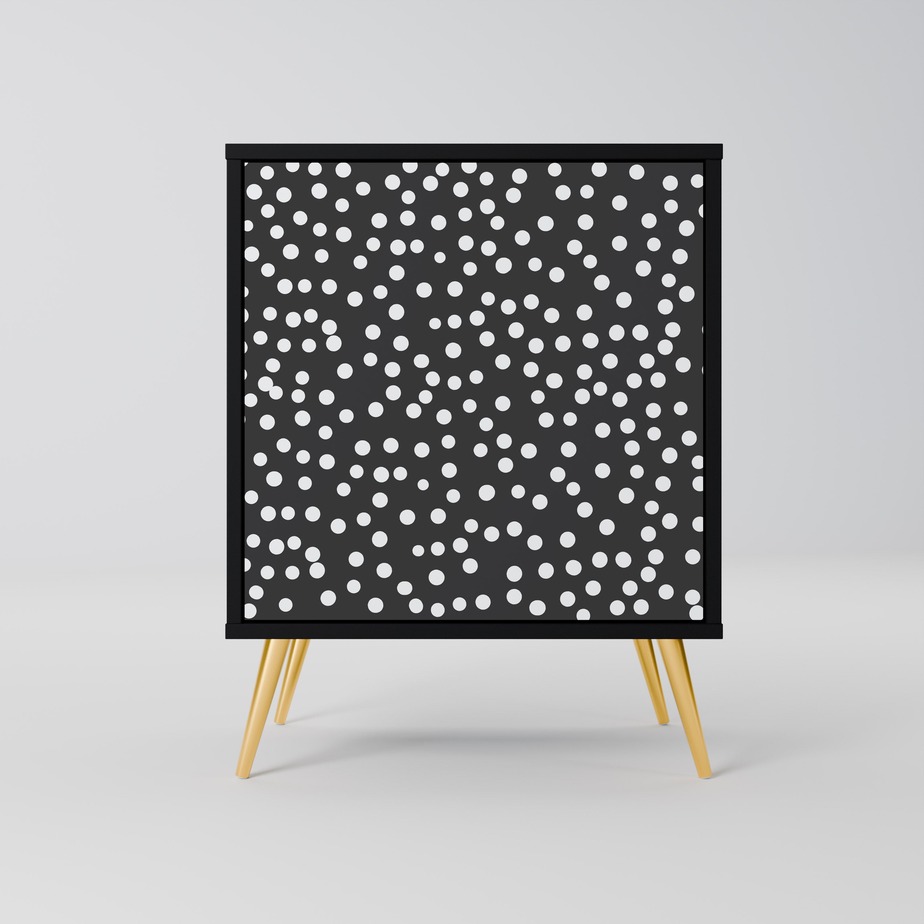 BLINDING LIGHTS Aparador de 1 Porta em Acabamento Preto