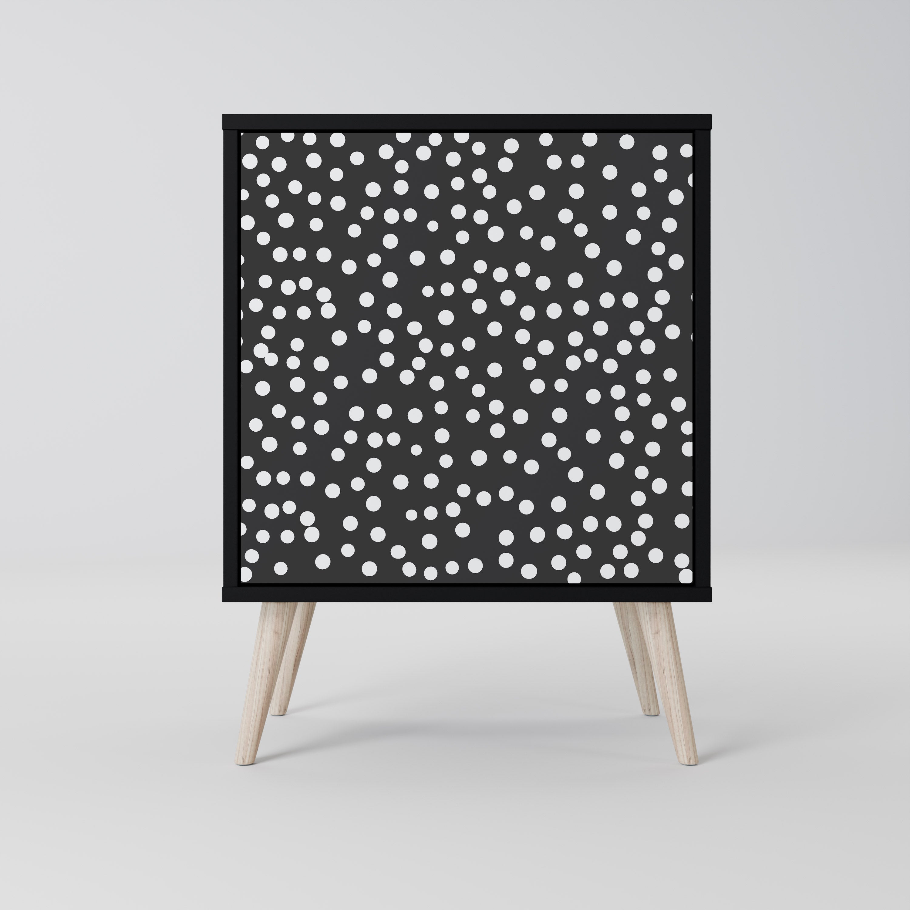 BLINDING LIGHTS Aparador de 1 Porta em Acabamento Preto