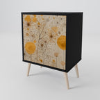 MORNING GLADE Aparador de 1 Porta em Acabamento Preto