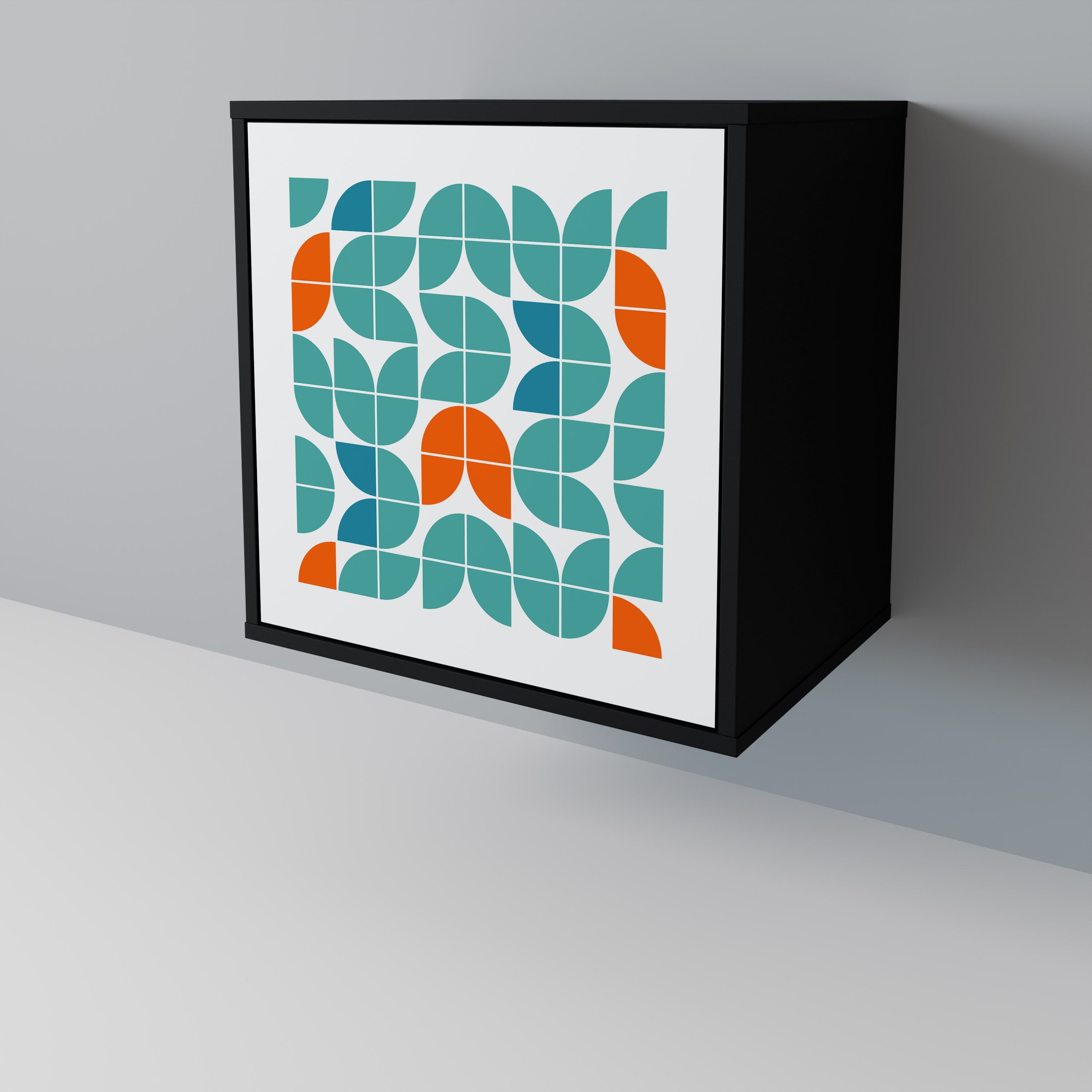 BE THE CHANGE Aparador de 1 Porta em Acabamento Preto