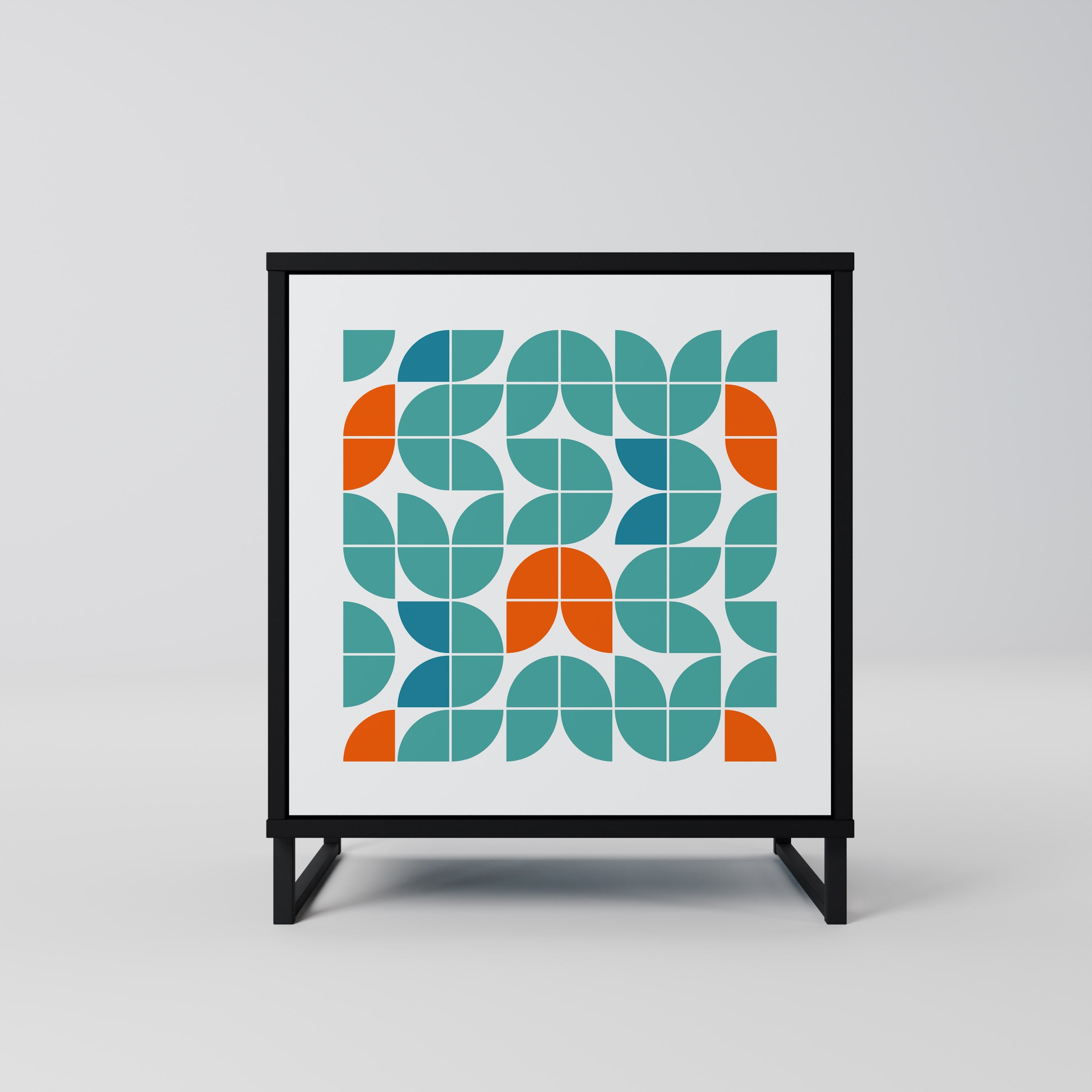 BE THE CHANGE Aparador de 1 Porta em Acabamento Preto