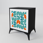 BE THE CHANGE Aparador de 1 Porta em Acabamento Preto