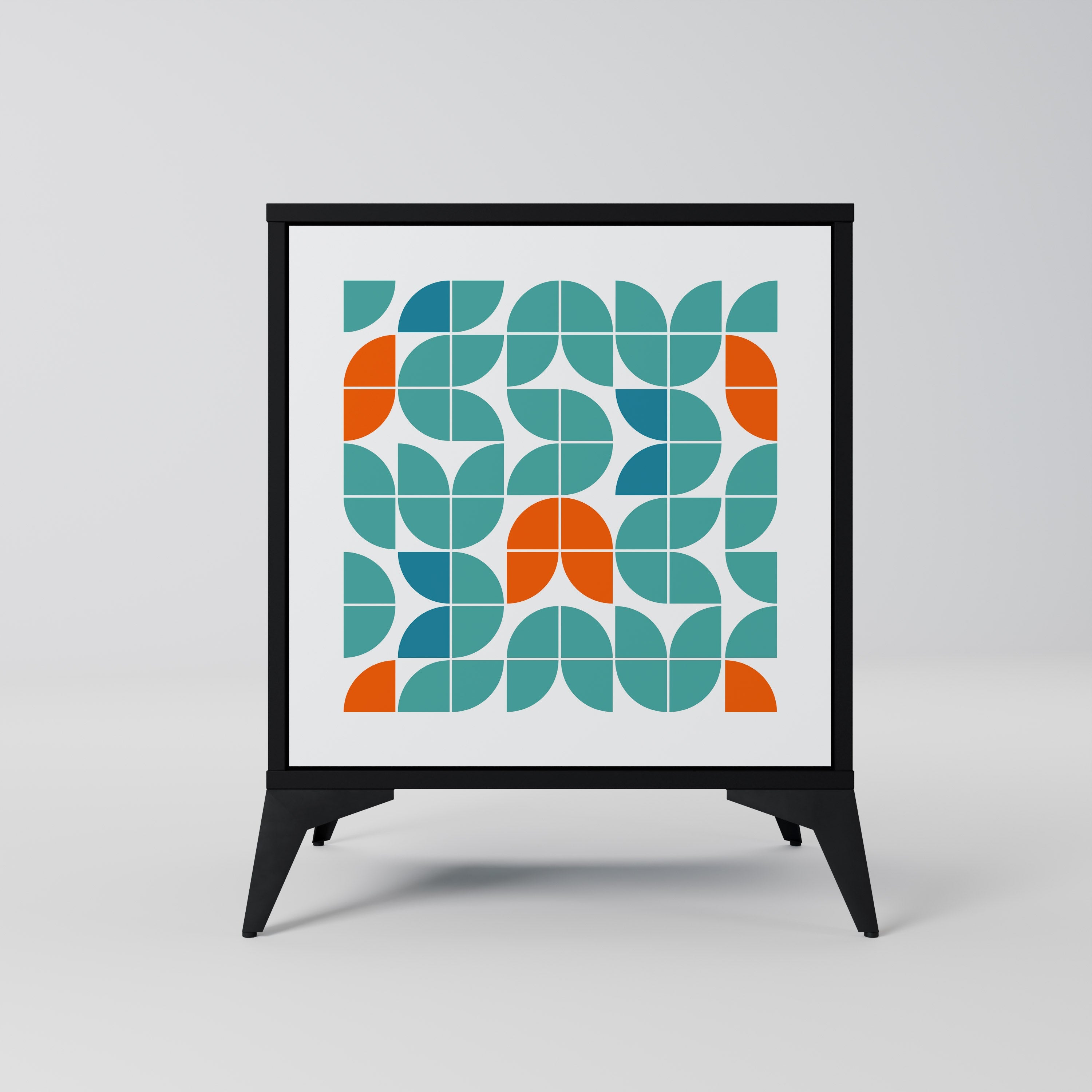 BE THE CHANGE Aparador de 1 Porta em Acabamento Preto