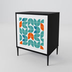 BE THE CHANGE Aparador de 1 Porta em Acabamento Preto