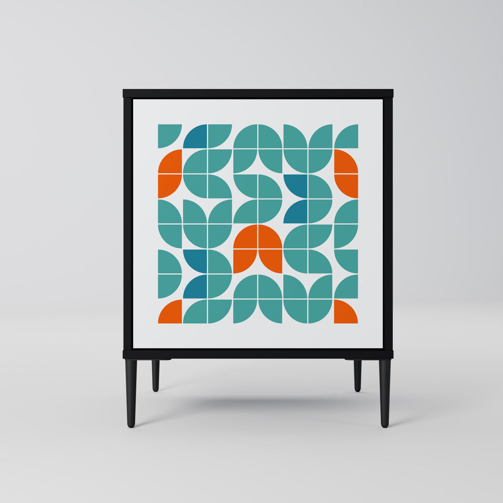 BE THE CHANGE Aparador de 1 Porta em Acabamento Preto