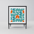 BE THE CHANGE Aparador de 1 Porta em Acabamento Preto