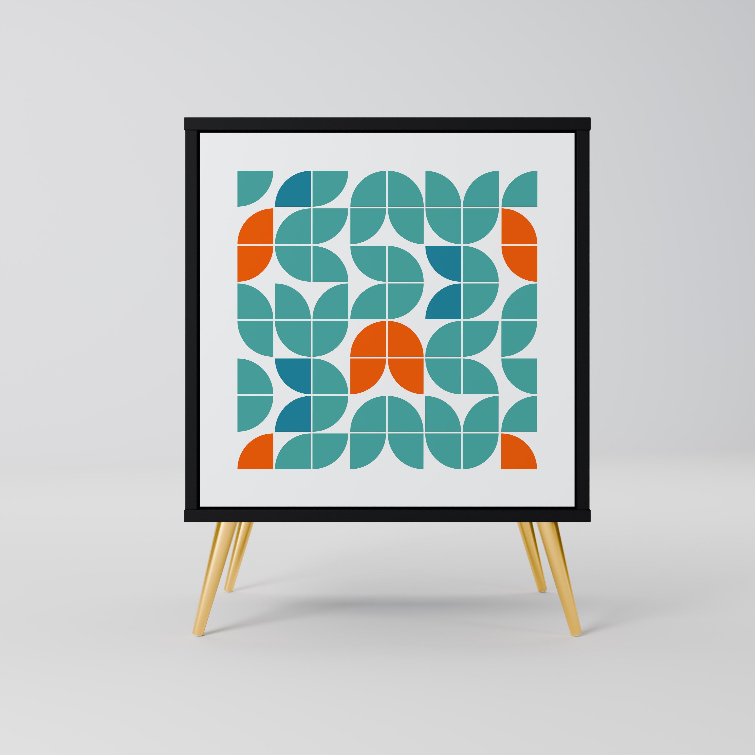 BE THE CHANGE Aparador de 1 Porta em Acabamento Preto