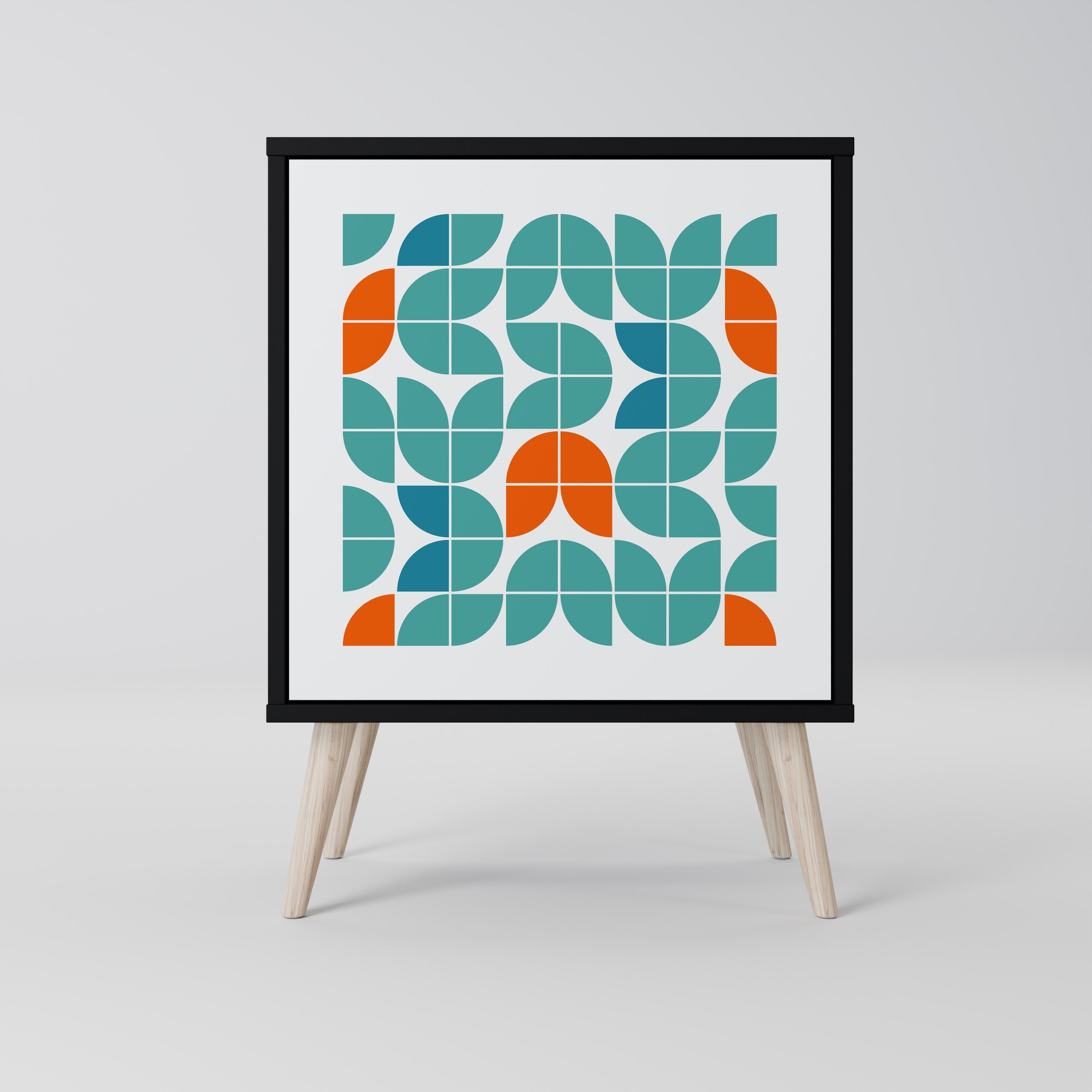 BE THE CHANGE Aparador de 1 Porta em Acabamento Preto