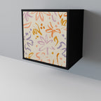 SPRING WHIMSY Aparador de 1 Porta em Acabamento Preto