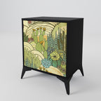 SUCCULENTS KALEIDOSCOPE Aparador de 1 Porta em Acabamento Preto