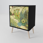 SUCCULENTS KALEIDOSCOPE Aparador de 1 Porta em Acabamento Preto