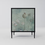 NIGHT LADY Aparador de 1 Porta em Acabamento Preto