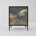 GENTLE POWER Aparador de 1 Porta em Acabamento Preto