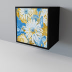 DAISY LUXE 1-Door Sideboard in Black Finish