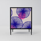 MAGIC NATURE Aparador de 1 Porta em Acabamento Preto