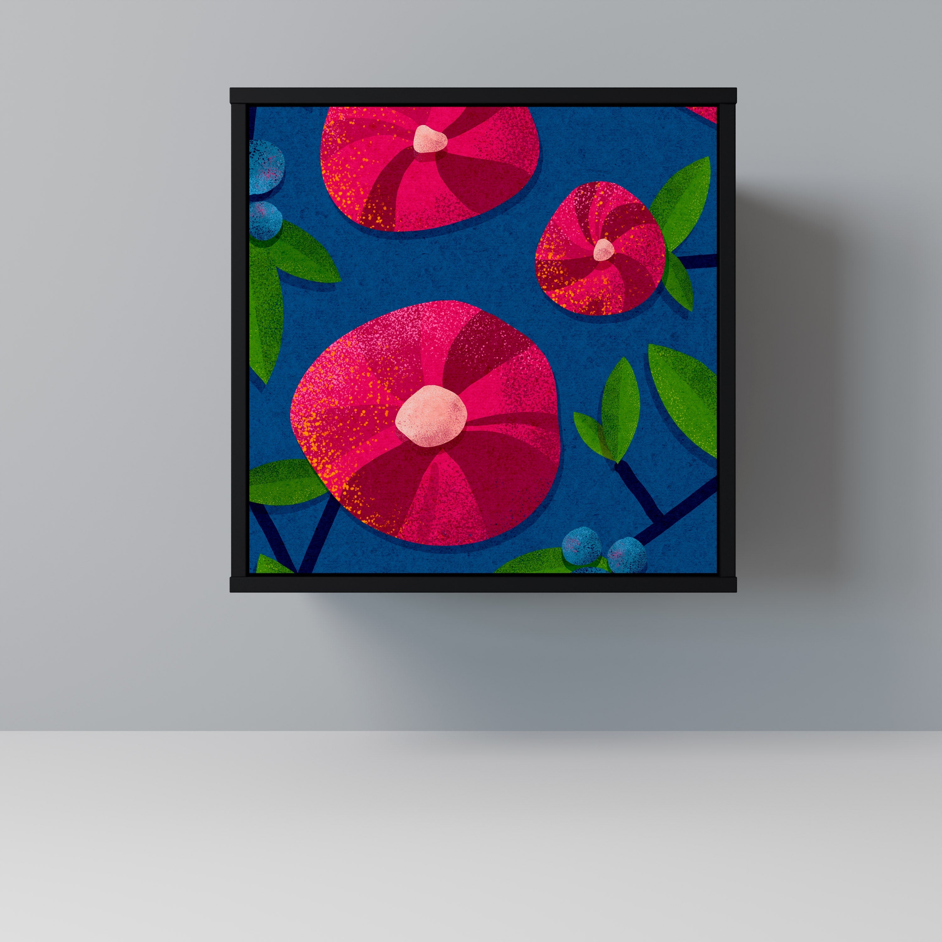 SPRING THOUGHTS Aparador de 1 Porta em Acabamento Preto