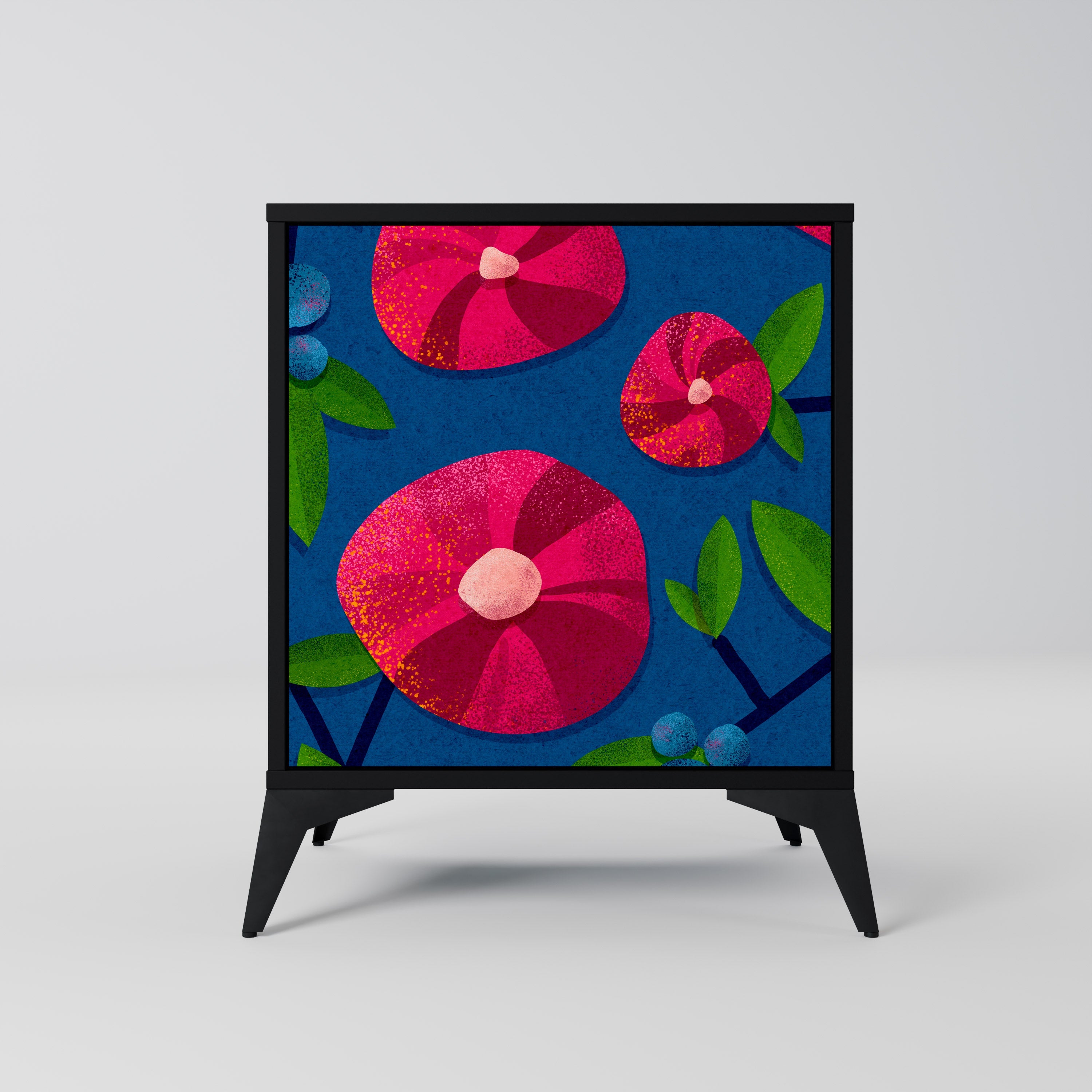 SPRING THOUGHTS Aparador de 1 Porta em Acabamento Preto