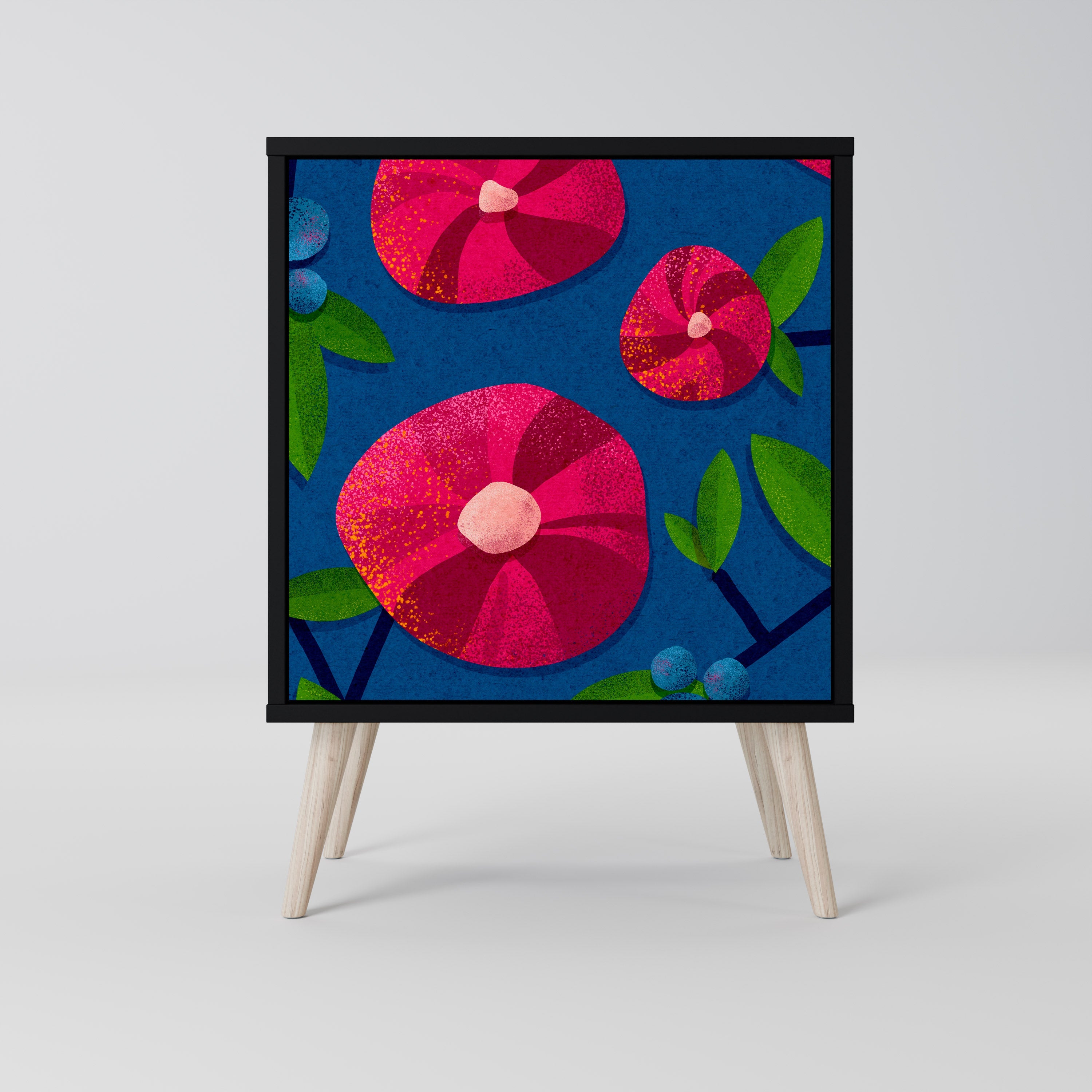 SPRING THOUGHTS Aparador de 1 Porta em Acabamento Preto