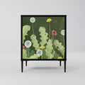 DANDELION AMUSE 1-Door Sideboard in Black Finish