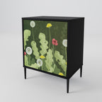 DANDELION AMUSE 1-Door Sideboard in Black Finish