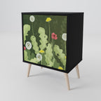 DANDELION AMUSE 1-Door Sideboard in Black Finish