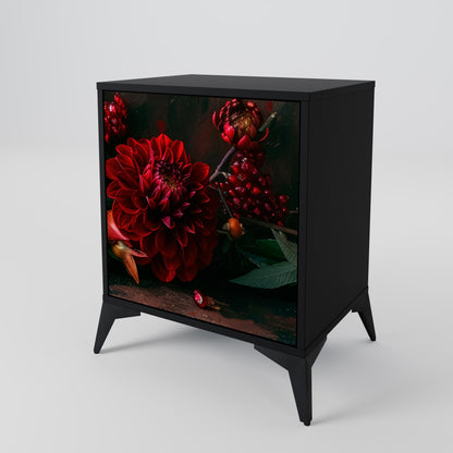 DAHLIAS AND POMEGRANATES 1-Door Sideboard