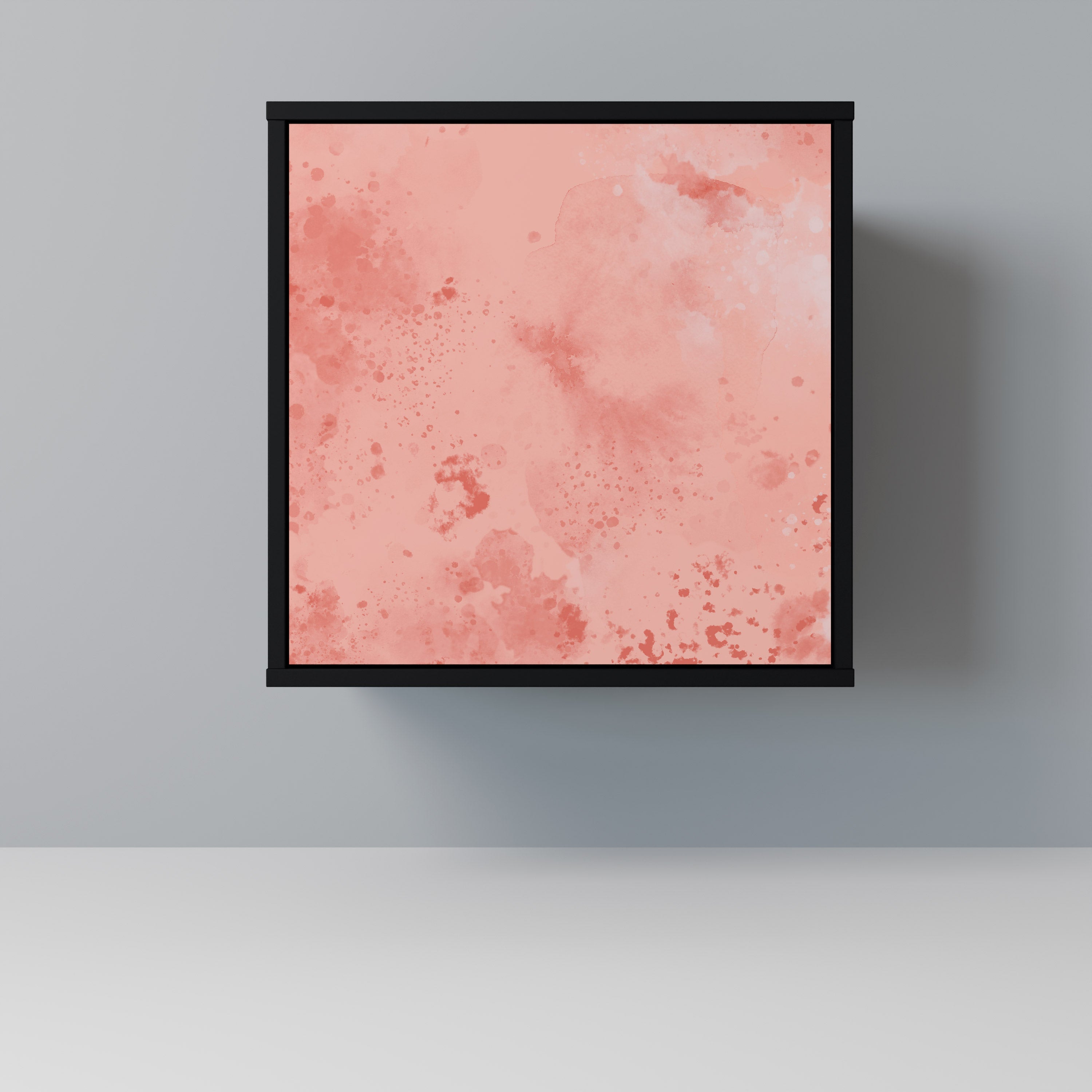 CRANE DANCE Aparador de 1 Porta em Acabamento Preto