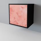 CRANE DANCE Aparador de 1 Porta em Acabamento Preto