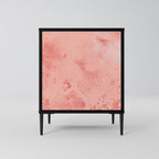 CRANE DANCE Aparador de 1 Porta em Acabamento Preto