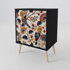 EMINENT HOOPOE Aparador de 1 Porta em Acabamento Preto