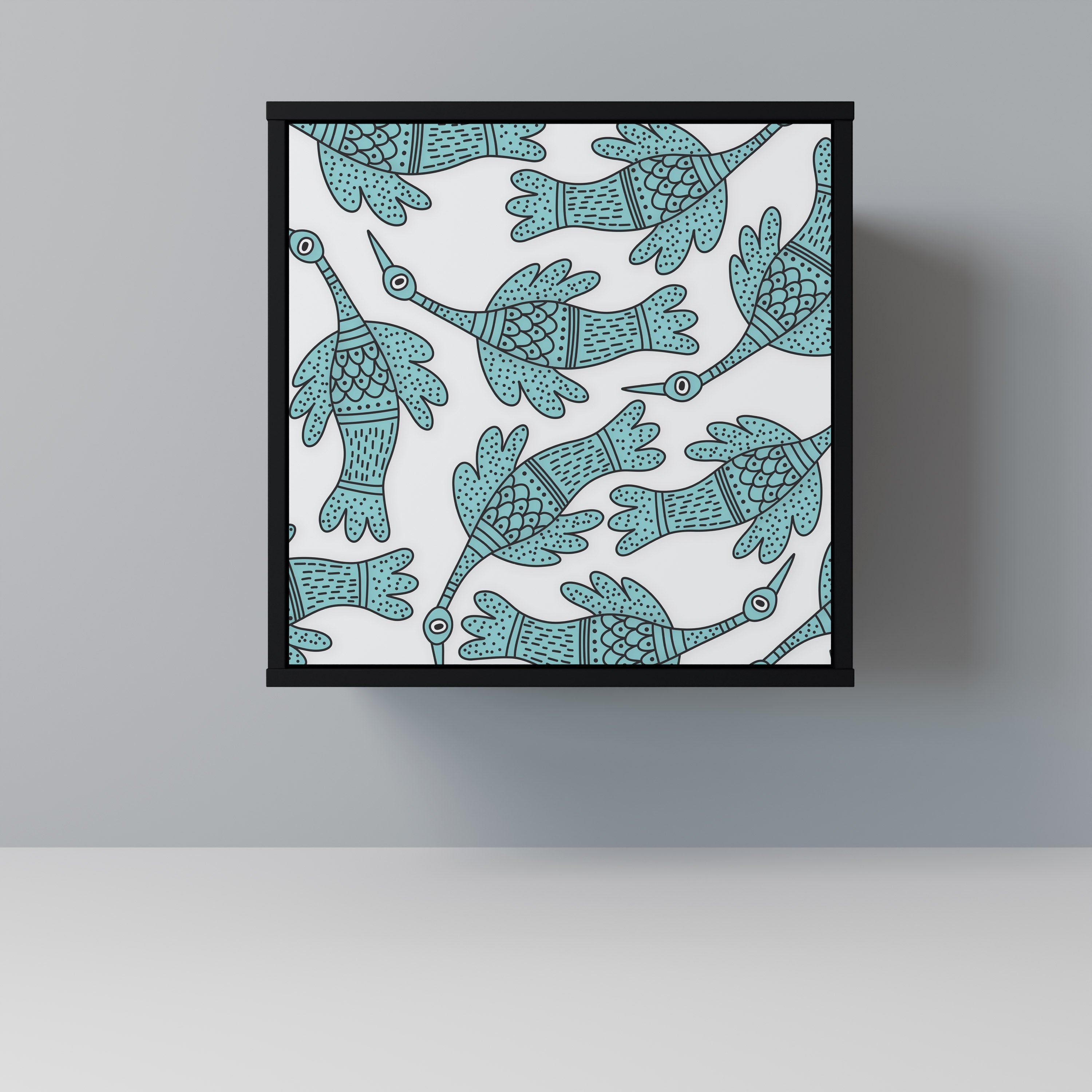 WATERSPOUT SONGIBIRD Aparador de 1 Porta em Acabamento Preto