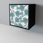 WATERSPOUT SONGIBIRD Aparador de 1 Porta em Acabamento Preto