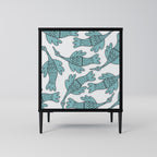 WATERSPOUT SONGIBIRD Aparador de 1 Porta em Acabamento Preto