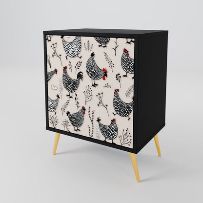 HAPPY HENS 1-Door Sideboard