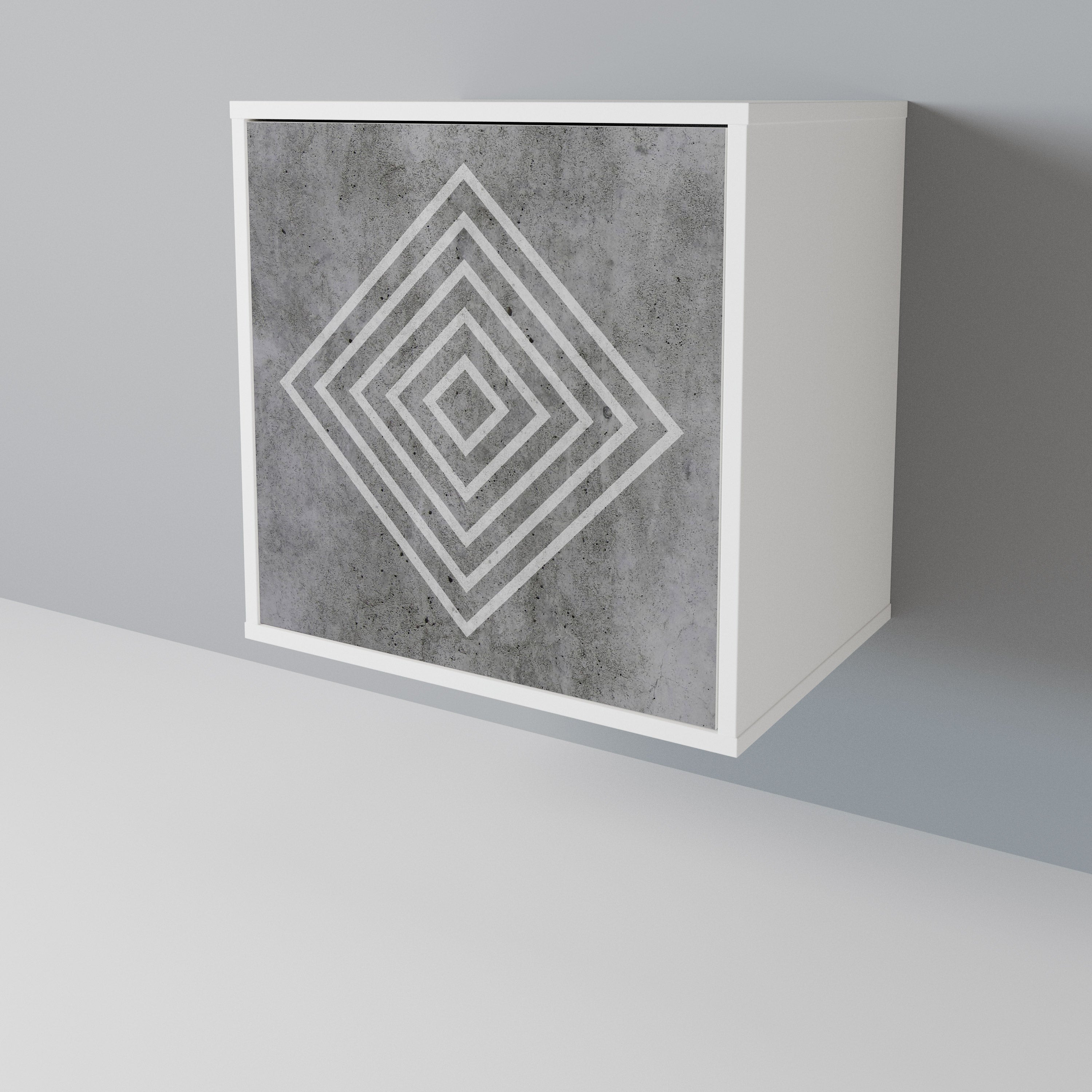 POLYGONAL ARTISTRY Aparador de 1 Porta