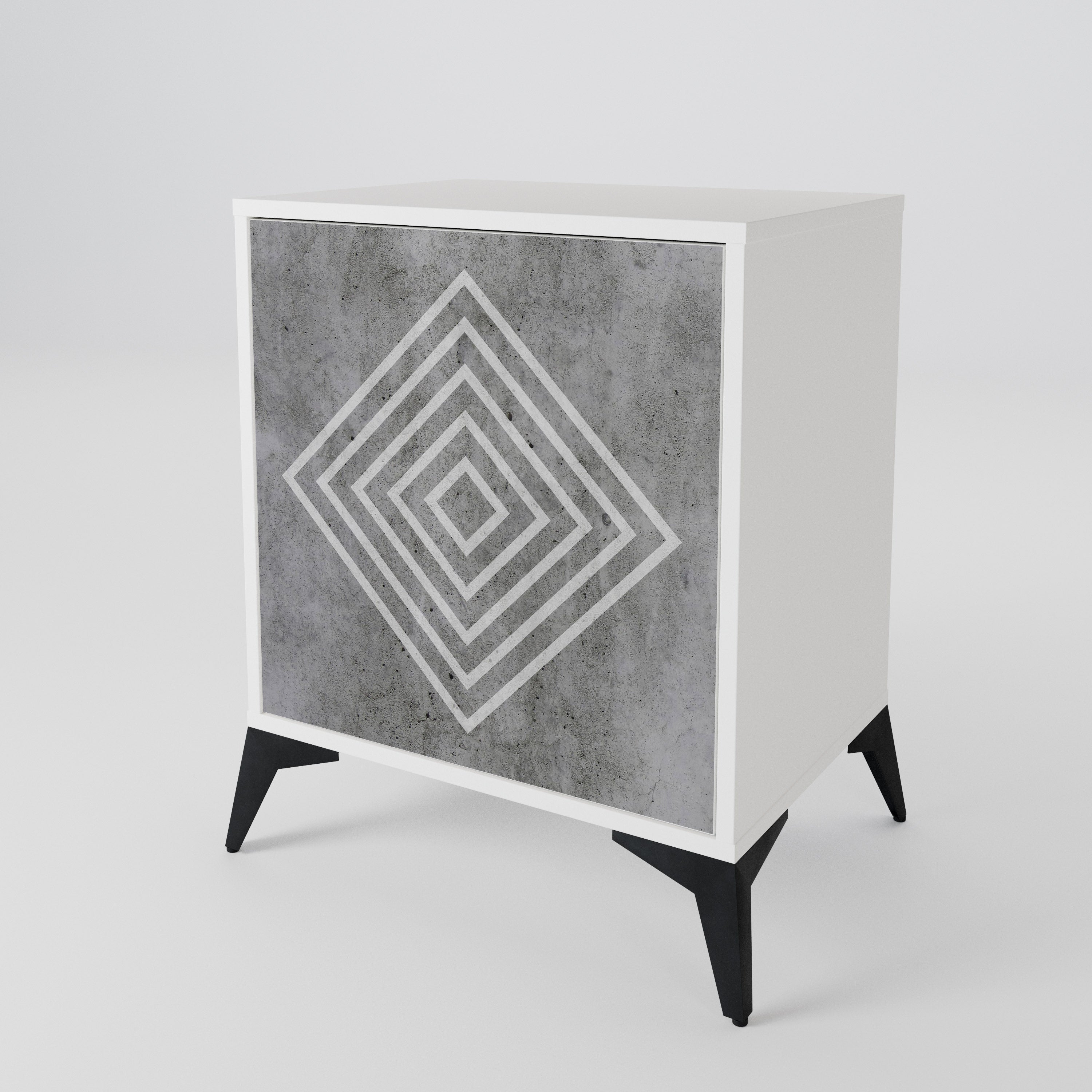 POLYGONAL ARTISTRY Aparador de 1 Porta