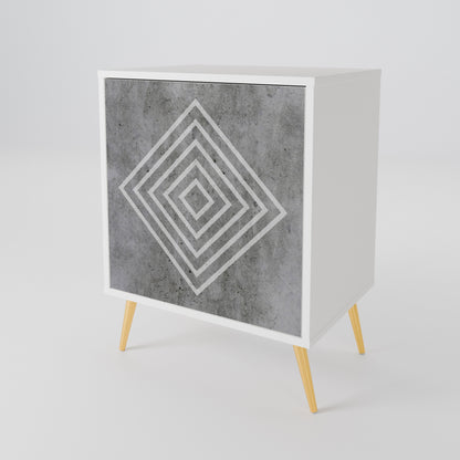 POLYGONAL ARTISTRY 1-Door Sideboard