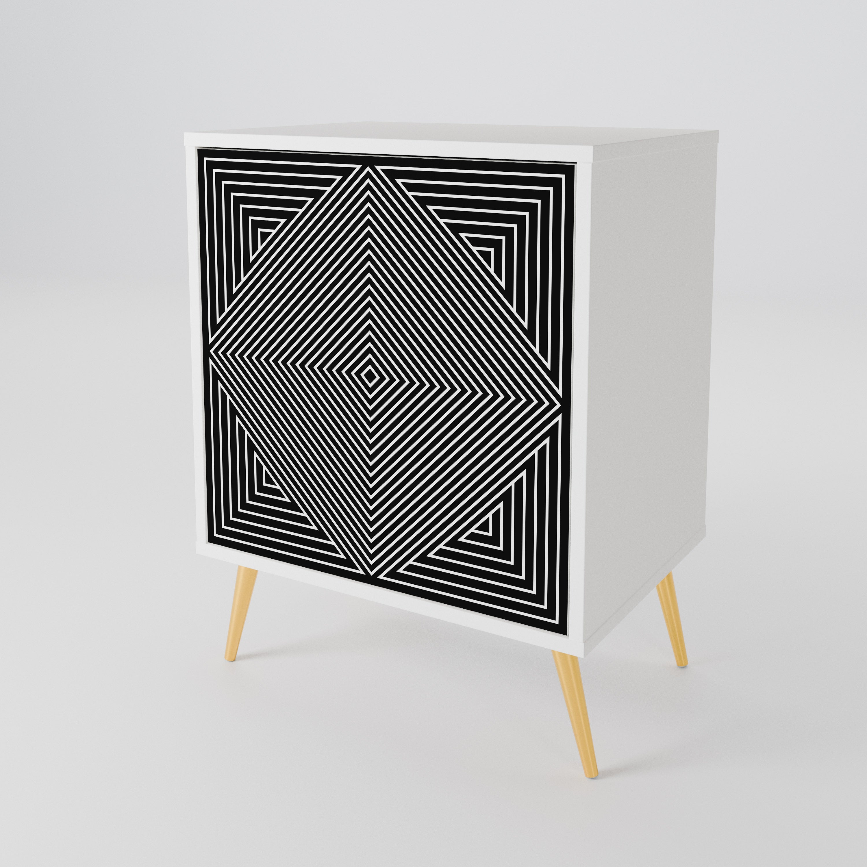POLYGON ILLUSION Aparador de 1 Porta