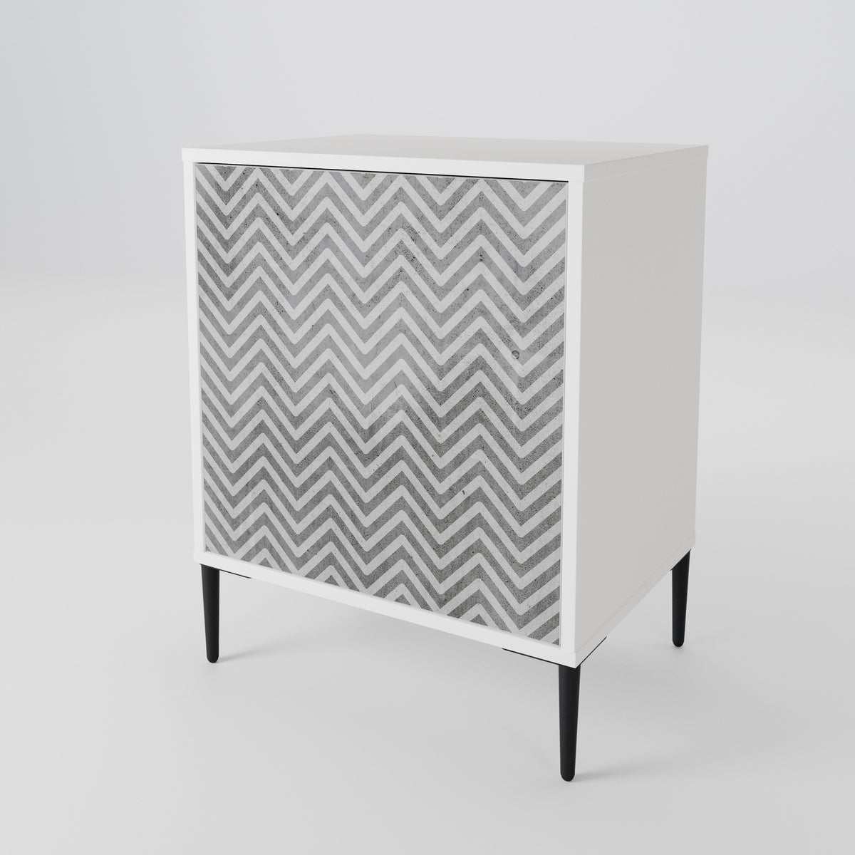 CONCRETE ZIG ZAG Aparador de 1 Porta