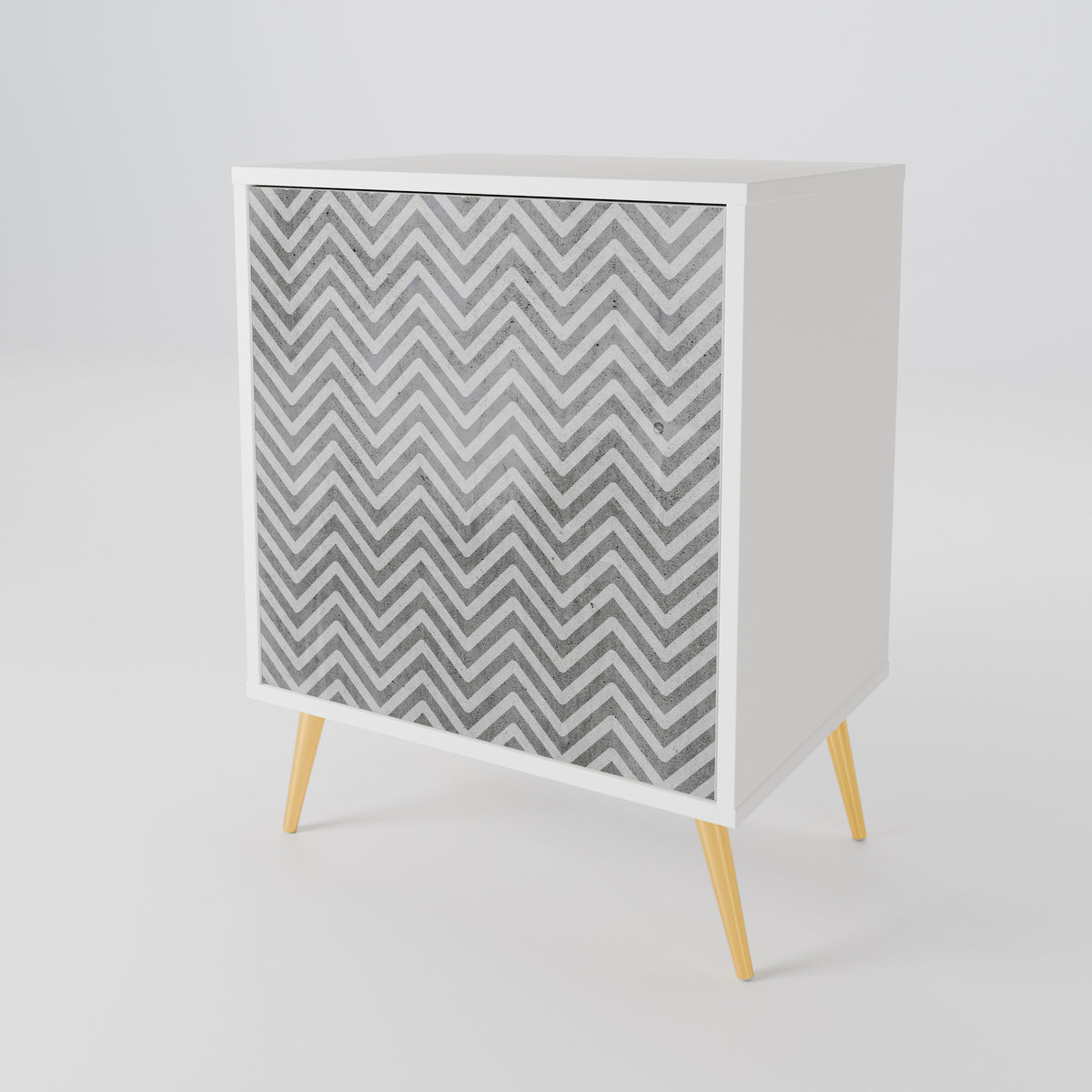 CONCRETE ZIG ZAG Aparador de 1 Porta