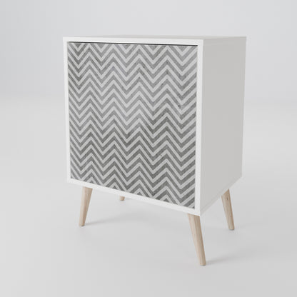 CONCRETE ZIG ZAG Aparador de 1 Porta
