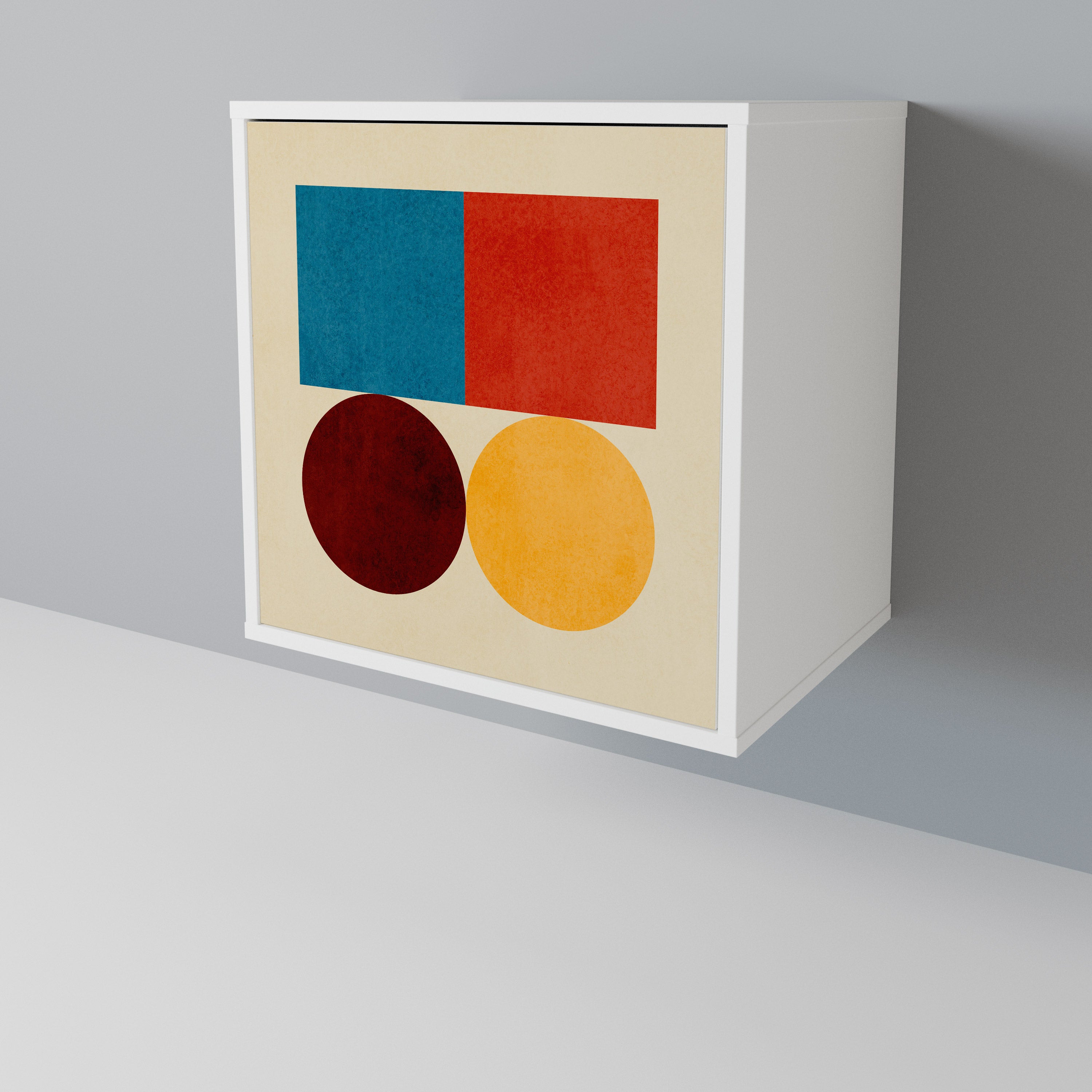 GEOMETRIC PUZZLE 1-Door Sideboard