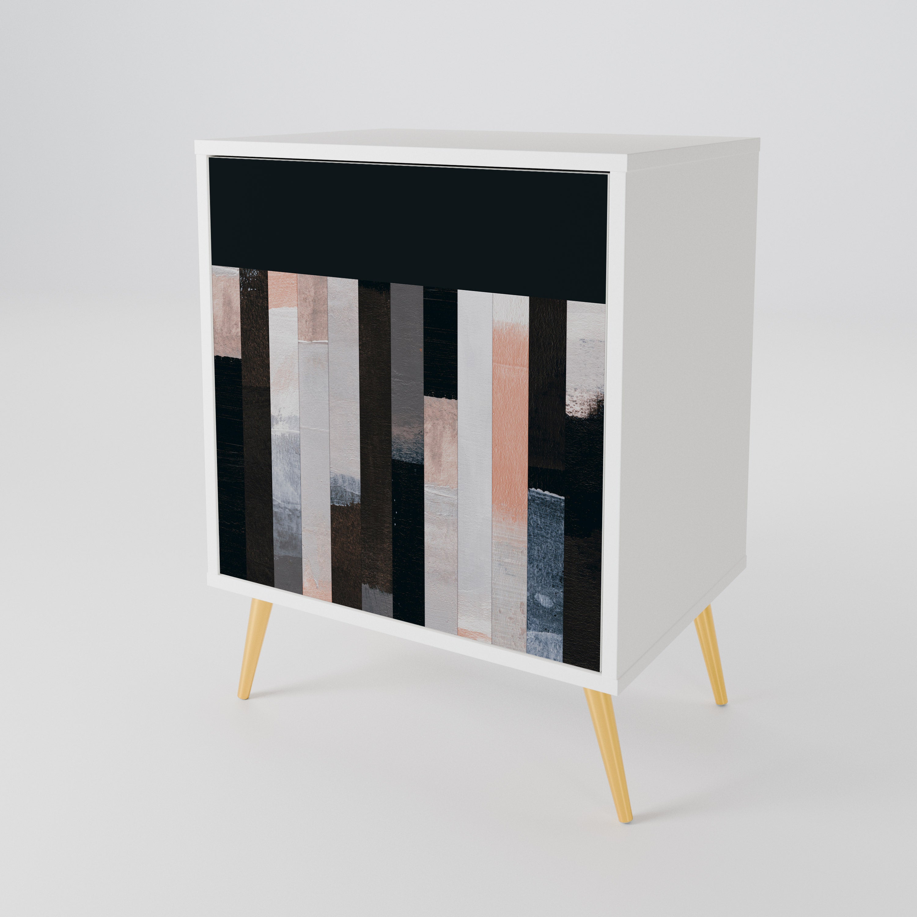 COLLAGE OF RECTANGLES 1-Door Sideboard