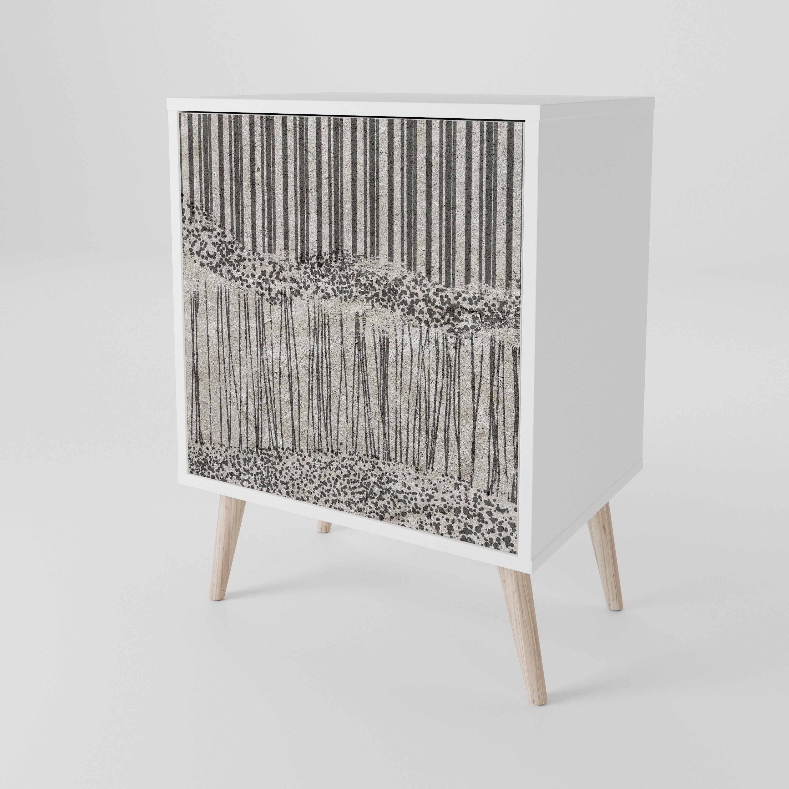 GRAIN LINES 1-Door Sideboard
