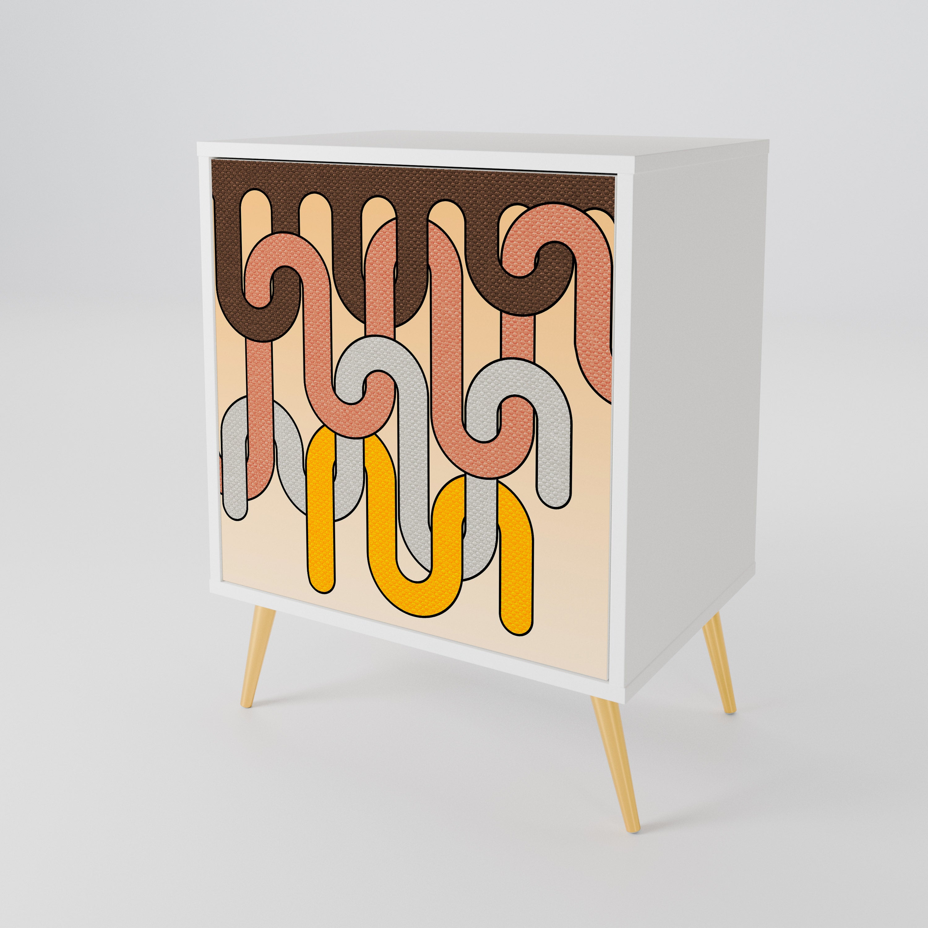 COLORFUL STRINGS 1-Door Sideboard