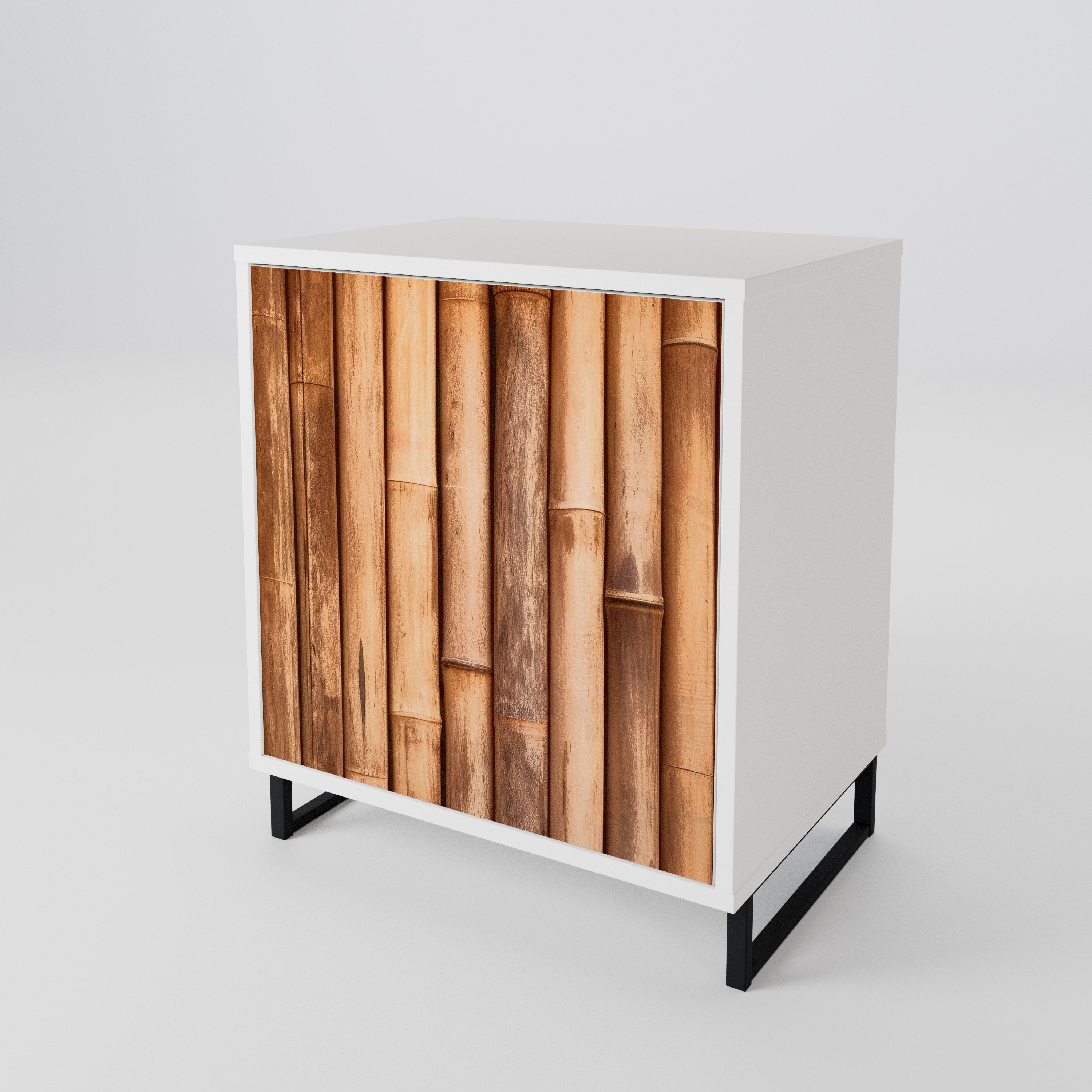 NATURAL WOOD 1-Door Sideboard