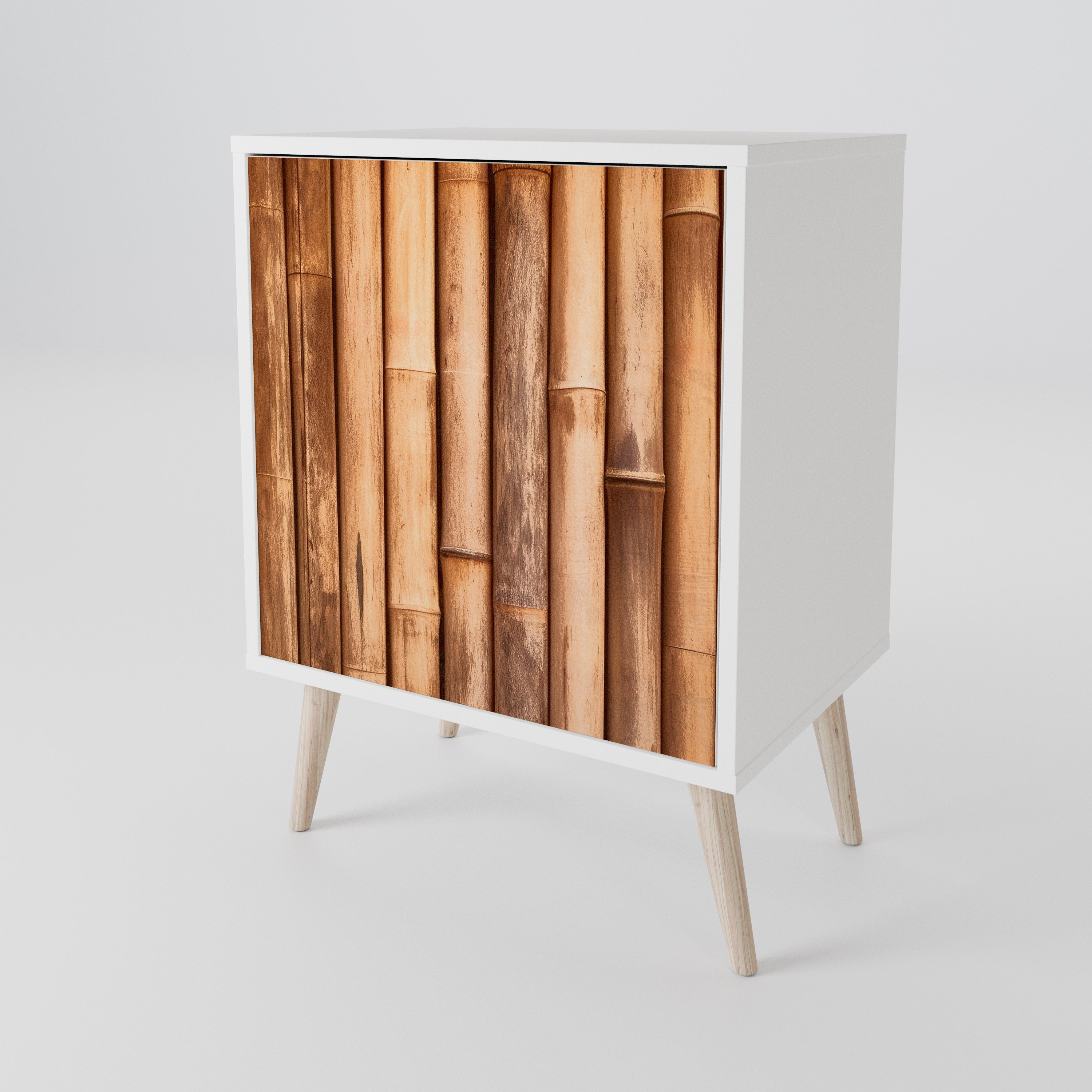 NATURAL WOOD 1-Door Sideboard