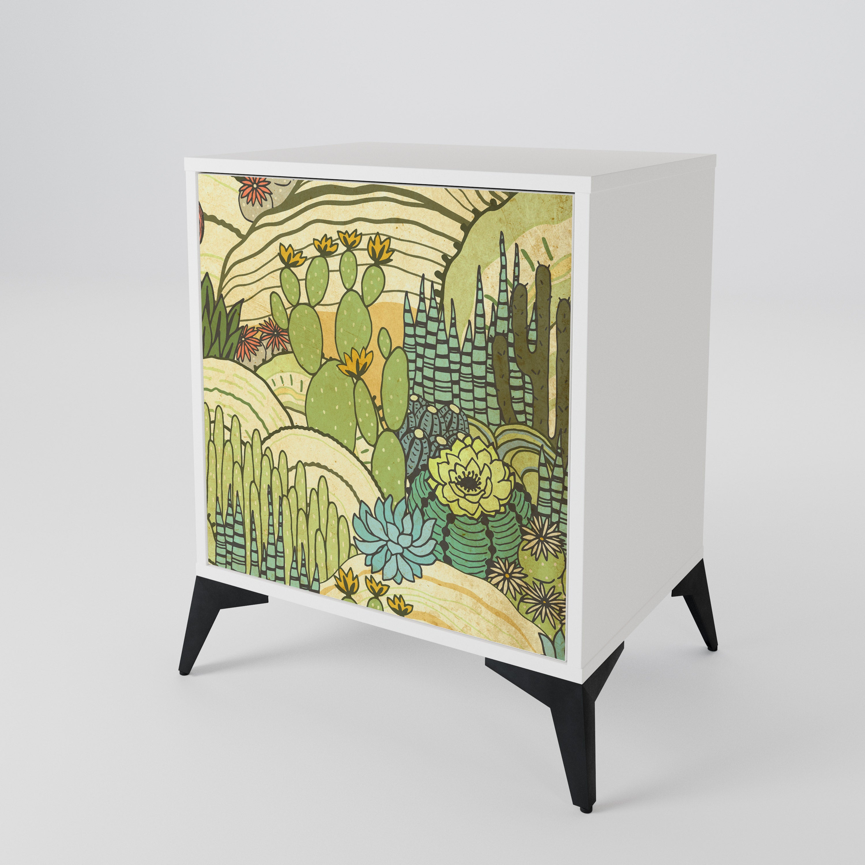 SUCCULENTS KALEIDOSCOPE 1-Door Sideboard