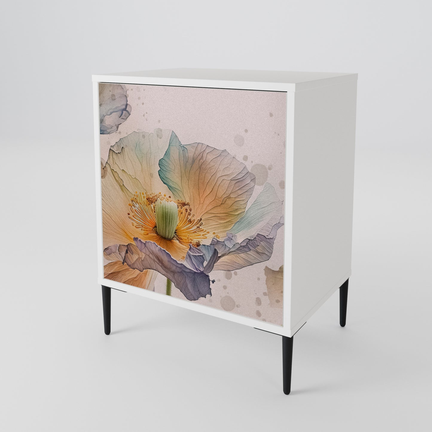 SOFTEN POPPY 1-Door Sideboard